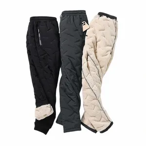 Winter Lamswol Warm Dikker Casual Broek Mannen Nieuwe Fi Joggers Water Proof Joggingbroek Mannen Plus Fleece Plus Size Broek 7Xl B1eW #