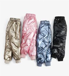 Leggings d'hiver pour filles en bas âge, pantalons de neige coupe-vent en coton solide, pantalons chauds épais pour enfants garçons, vêtements pour adolescents de 11 à 12 ans 26670503