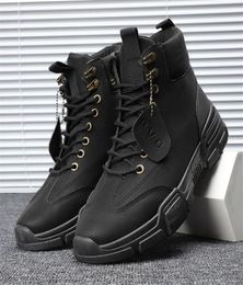 Hiver Leisure Suede Martin Chaussures hommes Fashion Street High Cut outils Chaussures Bottes de neige extérieures hommes Western Ankle Boots7341928