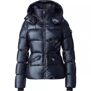 Invierno MACKAGES Chaqueta acolchada Chaqueta de plumón para mujer Abrigo cálido Marca de lujo Chaqueta para mujer al aire libre MADALYN Chaqueta ligera brillante con capucha para damas DOWNS PARKAS