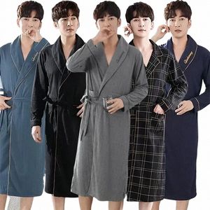 Winter Mannelijke Mannen 2023 Badjas Koreaanse Voor Gewaden Plus Nachtkleding Thuis Losse Mouw Cott Kleding Herfst Homewear Maat Lg 5233 #