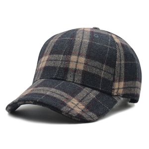 Winter Mannelijke Winter Vilten Hoeden Oude Man Buiten Warme Wollen Muts Grote Hoofd Mannen Plus Size Baseball Caps 56-62 cm 220117