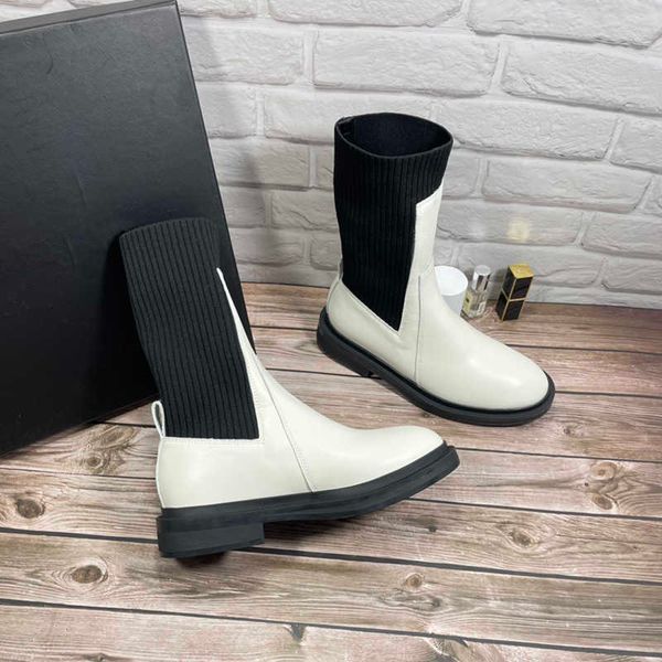 hiver Martin Bottes Habillées Chaussures Femmes fête de mariage en cuir de qualité plat Chaussure d'affaires formel mocassin social chunky Bottes Combat Boot 221129