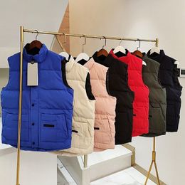 Hiver hommes et femmes chaud vers le bas gilet sans manches veste classique plume Weskit vestes gilets décontractés manteau bouffant parka