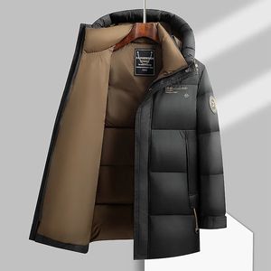 Hiver hommes noir vers le bas manteaux de base café bleu doublure blanc canard thermique bouffant Parkas à capuche chaud léger vêtements d'extérieur 231229