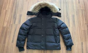 Hombres de invierno Chaquetas de plumón Real Coyote Diseñador de piel Homme Puffer Cazadora al aire libre Jassen Prendas de abrigo con capucha Fourrure Manteau Down Ja4629894