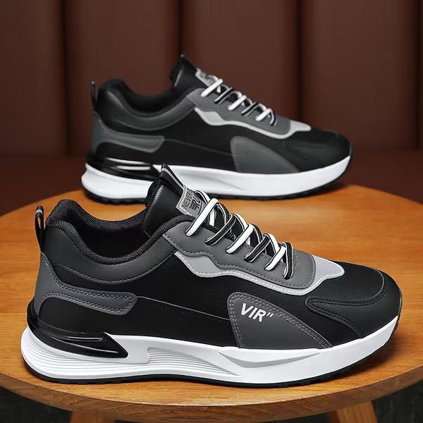 Hommes d'hiver Chaussures de course noir blanc gris classic classique épais semed chaud respirant Walking Homme Trainers Sport Sneakers 40-44