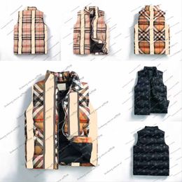 Veste d'hiver chaude et solide sans manches pour hommes et femmes, classique, en plumes, de styliste, décontractée, serrée, débardeur, manteau