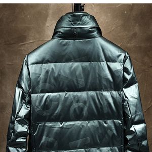 Hiver Homme Down's Down's High Quality Eductionnelle Respirectrice Respirectrice Collier Beau Handon Duk-Down Mode Polyatile Casual