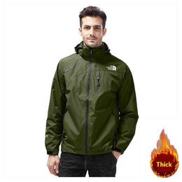 Hiver Hommes En Plein Air Chaud Veste Imperméable Randonnée Camping Hommes Coupe-Vent Trekking Manteau Ski Costume Alpinisme Porter En Gros XL H1112