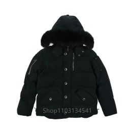 Winterheren Canadese Mooeses 3q Parka Goose Down Jacket Warm Outerdoor Coat Extreme Weather Real Fur Classic