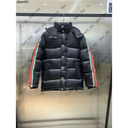 Hiver Hommes Down Veste Designers Vêtements Hommes À Manches Longues Double Lettre Contrastante Ruban De Couleur Downs Vestes Femmes Top Manteau Chaud 20yn