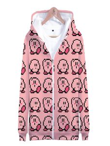 Vestes et manteaux d'hiver Anime Kirby 3d Sweat à capuche enleceau à capuche à capuche à capuche à couvre