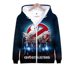 Vestes et manteaux d'hiver Ghostbusters Costume costume de costume drôle de fantômes 3D Imprimé Zipper Sweatshirts 3748415572450