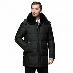 Hiver Hommes Blanc Canard Down Veste Manteau Chaud À Capuchon Épais Slim Fit Puffer Veste Manteau Mâle Casual Haute Qualité Pardessus Thermique L1kZ #