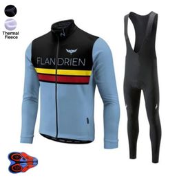 Hiver Morvelo équipe cyclisme ensemble 9d gel pad à manches longues thermique polaire maillots hommes maillot ropa ciclismo vêtements 240202