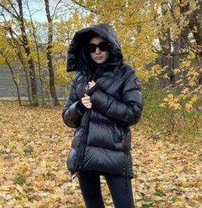 Nuevo abrigo de plumón de ganso de alta calidad para invierno, abrigo de plumón canadiense para hombre y mujer, etiqueta negra