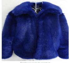 Hiver Nouveaux hommes Mouilles de fourrure fausse fourrure jaqueta couro veste en cuir masculin Europe America casaco masculino bleu grande taille S 5xl1010251