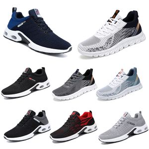 Invierno Nuevos modelos Zapatos para hombre Zapatos planos para correr Serie Suela suave Bule Rojo Deportes Transpirable Cómodo con cordones Punta redonda Superficie de malla GAI dreamitpossible_12