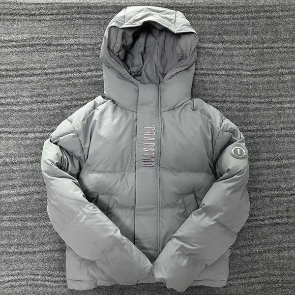 Trapstar décodé – veste à capuche grise pour femme, manteau brodé de qualité, décontracté, à la mode, pour homme, nouvelle collection hiver 2023
