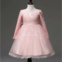 Robe nouveau-née-née pour l'hiver pour la robe de baptême de bébé 1er anniversaire tenues enfants robes de mariée fille pour les enfants de la fête des enfants 0 à 8 ans