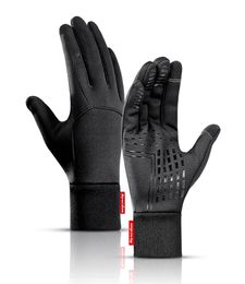 Gants de course pour Sports de plein air d'hiver, toucher chaud, gants de gymnastique, Fitness, doigt complet pour hommes et femmes, gants magiques tricotés 4995907