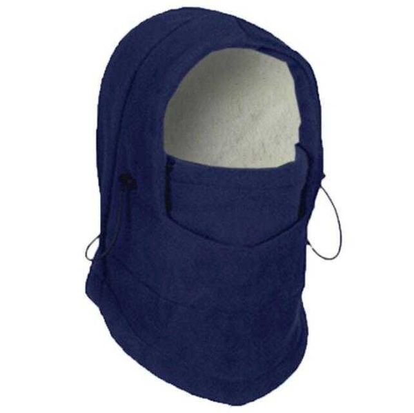 Hiver extérieur thermique chaud 6 en 1 cagoule capuche tactique ski casquette polaire double couche ski vélo écharpe coupe-vent cyclisme ski masque chapeaux