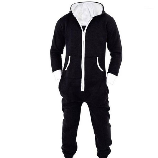 Combinaisons pour femmes Barboteuses Salopette d'hiver Combinaison pour femmes Adultes Combishort une pièce Automne Coton Zipper Pyjamas à capuche Sport Suit1