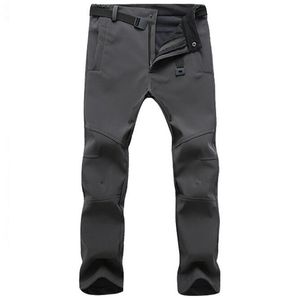 Winterbroek Mannen Uitloper Soft Shell Fleece Thermische Broek Heren Casual Herfst Dikke Stretch Waterdichte Militaire Tactische Broek 220108