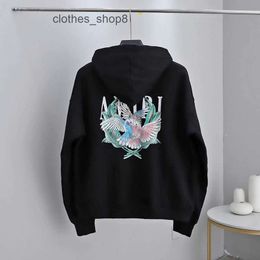 Winterparadijs Zweet Amirs Vogel van Hoodie Sweatshirt Parkiet Palmboom Heren en Dames Ademend Oud Badstof Modejas KWC8