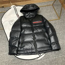 Parka d'hiver Nouveaux Hommes Vers Le Bas Veste Chaud Épaissie De Mode En Plein Air Vers Le Bas Manteaux Populaires Puffer Vestes Simple Couleur Unie Avec Chapeau Multicolore Couple Vêtements I16