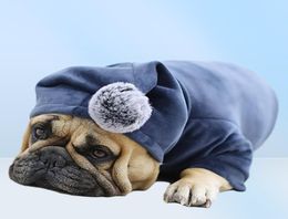 Vêtements de chien pour animaux de compagnie d'hiver Vêtements bulldogs français pour chiens enrober la veste de chien graisse des vêtements pour chiens à capuche à swopa perro york272u3056379