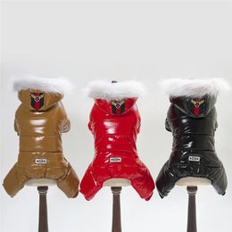 Vestes en peluche de chiens de compagnie d'hiver Veste en peluche à quatre jambes chiot petit costume de costume tenue ropa perro 231227