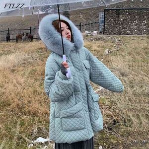 Hiver véritable fourrure naturelle à capuche à capuche de fourrure naturelle femmes 90% blanche canard manteau d'épaisseur parkes d'épaisseur de neige chaude Outwear 210430