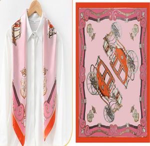Écharpe en soie de créateur pour hommes écharpe de luxe pour femmes quatre saison de châle de mode écharpes taille 90x90cm 8 couleur