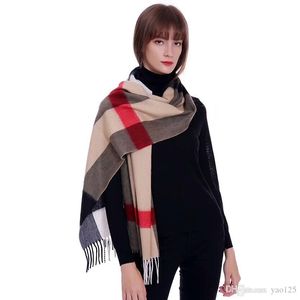 Winter sjaal voor mannen en vrouwen korte winter warme pure wollen sjaal met mode kwast nek kasjmier sjaal 200-36 cm