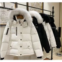 Ciseaux d'hiver doudoune en duvet d'oie pour hommes et femmes court Style Couple col en fourrure veste épaissie canadienne veste de pain 692