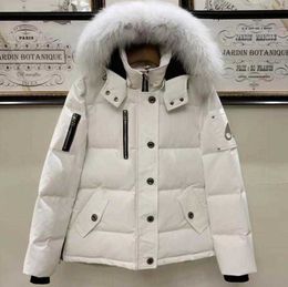 Ciseaux d'hiver veste en duvet d'oie pour hommes et femmes court Style Couple col en fourrure canadien épaissi pain Eswg