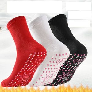 Chaussettes d'hiver magnétiques auto-chauffantes pour hommes Chaussettes auto-chauffantes Tour de thérapie magnétique Chaussettes de massage chaudes et confortables Pression WLL1799