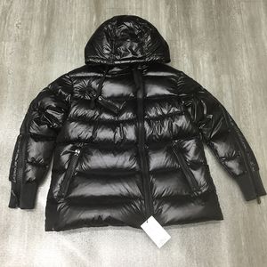 Hiver court doudounes femmes manteau à glissière oblique épaissi chaud lâche mince cape