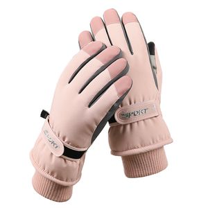 Gants de ski d'hiver Nouveau produit pour hommes et femmes Cyclisme en plein air avec écran tactile pour la chaleur, gants moelleux et épais, imperméables et antidérapants