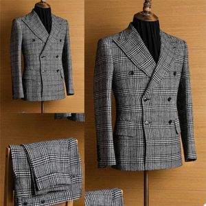 Winter Slim Fit Men Wedding Groom Tuxedos 2 pièces