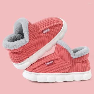 Comemore – pantoufles d'hiver chaudes et décontractées, chaussures en peluche, cheville épaisse, bottes de neige, pantoufles unisexes pour la maison, en coton, 263, 2024, 5