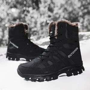 Winter Sneeuw Warm vacht Werkschoenen Wandelen Enkle Boots Men Tactical Military Boots Hunting Special Force Combat Army Boots