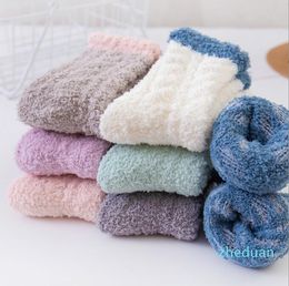Calcetines tobilleros de toalla suave para invierno, medias de felpa peludas y gruesas para suelo, alfombra, primavera, Otoño e Invierno