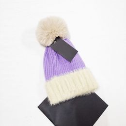 Hiver printemps Chapeaux de Noël Pour le sport enfant Mode Bonnets Skullies Chapeu Caps Coton Gorros Bonnet chaud en laine Bonnet tricoté enfants Double épaississement 6 couleurs