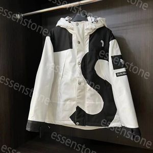 Hiver supermeJacket Mens Designer Veste Brand New Noir Blanc à manches longues Tops Femme Graffiti Motif vestes de créateurs polo taille haute qualité tops