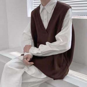 Pull d'hiver gilet coloride à tricot à tricot de pull d'hiver surdimensionné surdimension
