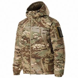 Invierno táctico Parkas hombres militares a prueba de viento impermeable espesar cálido chaquetas al aire libre Camo caza polar Regi abrigos de carga a3xG #
