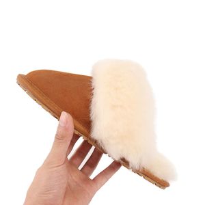 Winter Tasman Slippers Mosterdzaad Tazz Platform Slipper Dames Wol Schapenvacht Slip-on Australië Ultra Mini Laarzen Kastanje Designer Booties35-43